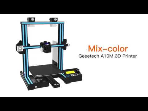 Geeetech A10M Mix Color 3D Printer Kit  Demo