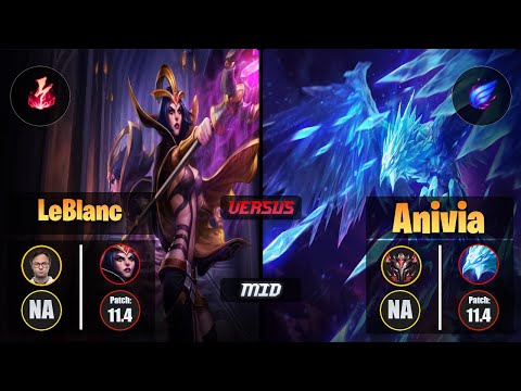 Jensen LEBLANC (Mid) [Electrocute] VS ANIVIA - Grandmaster NA Patch 11.4