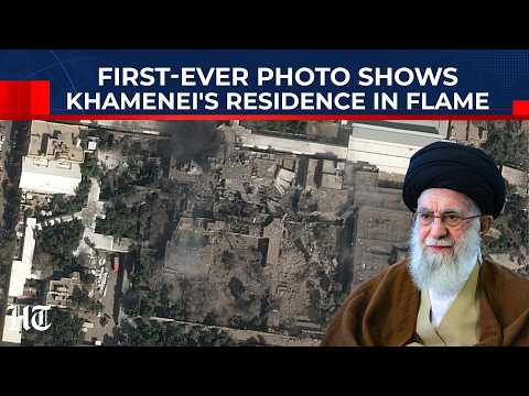 Iran Under Attack: Rare Satellite Image Reveals Khamenei's Compound, Black Smoke, Collapsed Palaces