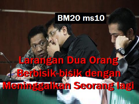 2013/09/10 Ustaz Shamsuri 788 - Larangan Dua Org Berbisik2 dgn Meninggalkan Seorang lagi - BM20 ms10