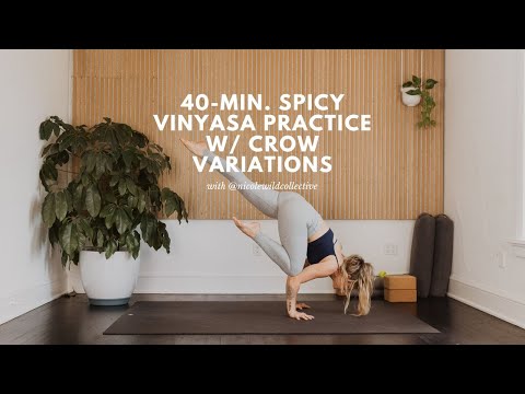 40-min. Int. Spicy Vinyasa Yoga Class w/ Crow Pose Options with Nicole Wild