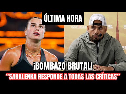 🚨ARYNA SABALENKA RESPONDS to the CRITICISM she has received for the Battle of the Sexes