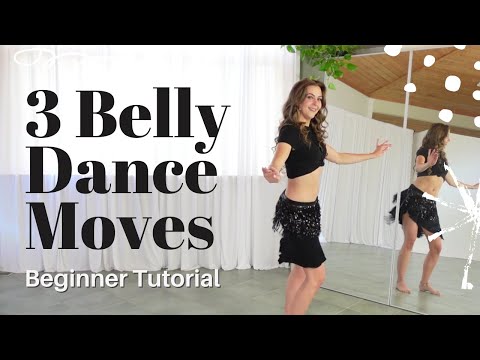 Belly Dance Tutorial | 3 Common Moves **BEGINNER FRIENDLY**