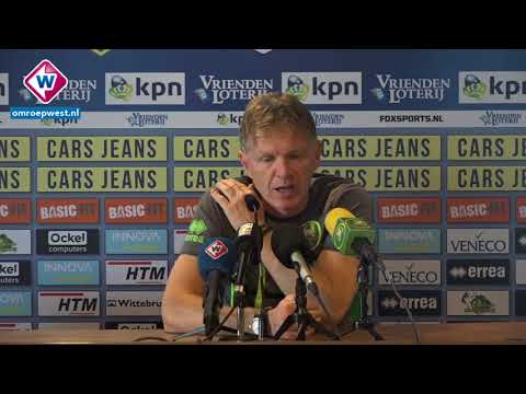 Persconferentie Fons Groenendijk in aanloop naar ADO Den Haag - Sparta