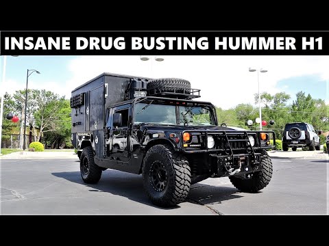 1 Of 3 Militarized Hummer H1 DEA Edition: This $125,000 Hummer H1 Has A Crazy Backstory!