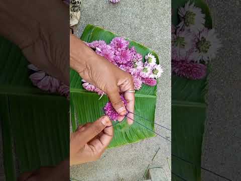 #short #chamanthi flowers garland making/subscribe to my channel please