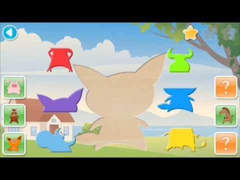 SHAPES MATCH Preschool Puzzle Video