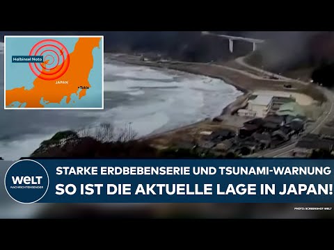 JAPAN: Nach der starken Erdbebenserie und der Tsunami-Warnung! So ist die aktuelle Lage