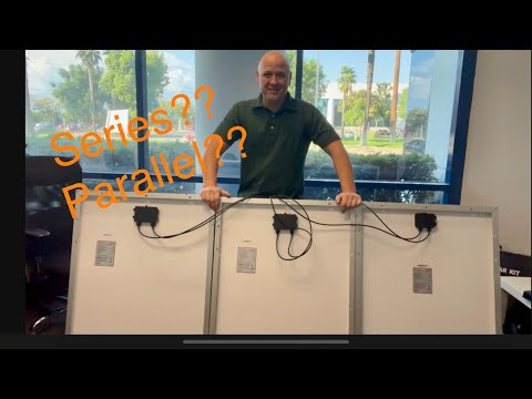 How to set up solar panels in series and parallel. #series #parallel #solar