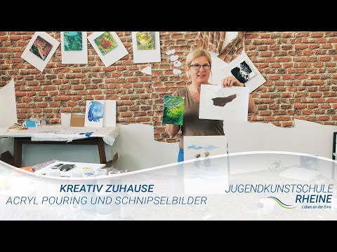 Acryl Pouring und Schnipselbilder | Kreativ Zuhause | JFD Rheine