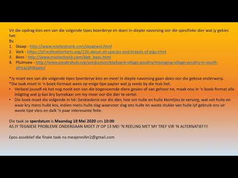 Geografie Graad 4 :Formele Assesseringstaak