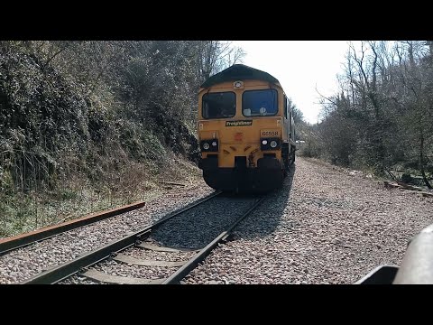 Double Headed Quarry Train. Class 66 Freightliner  -  66558 & 66618