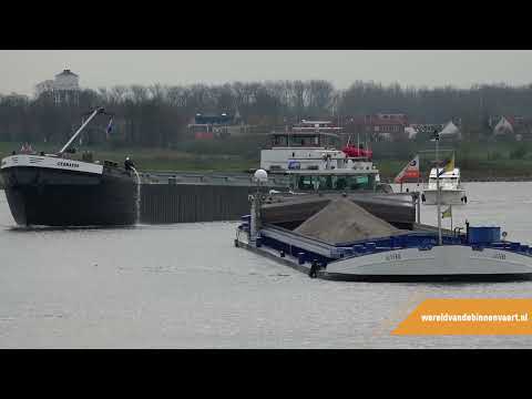 Verschiedene Schiffe vom und zum Lek-Kanal | Binnenschifffahrt