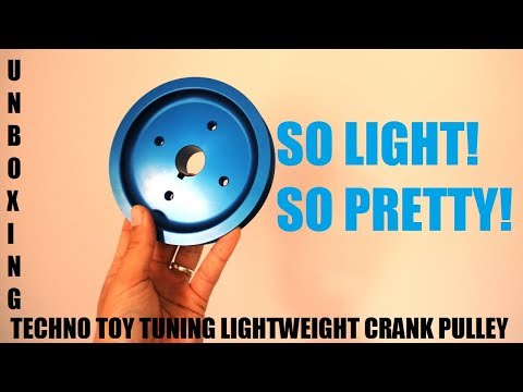 Lightweight crankshaft pulley unboxing