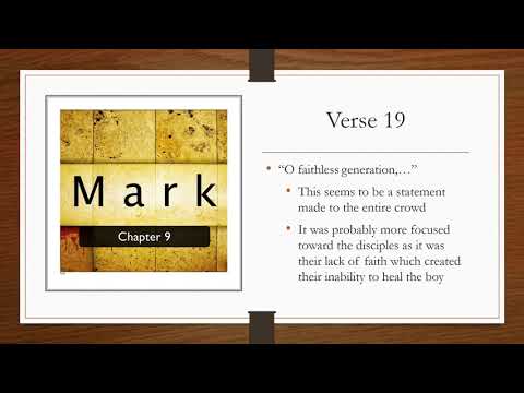 Study of Mark 9:19-29