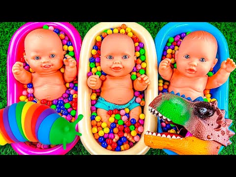 Satisfying Video | DIY How To Make Rainbow Milk Bottle From Mixing Slime Cutting ASMR