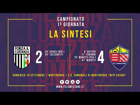 CAMPIONATO | Forza e Costanza - FC LUMEZZANE | LA SINTESI