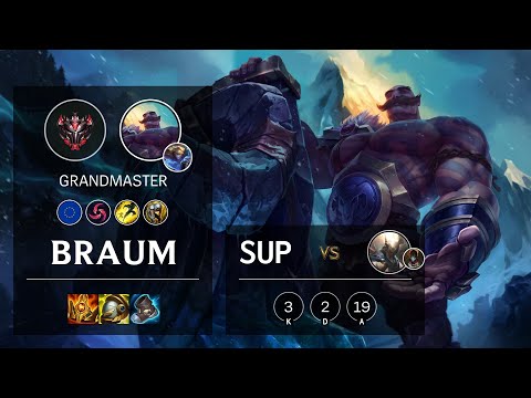 Braum Support vs Pantheon - EUW Grandmaster Patch 10.23