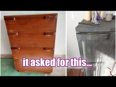 SPOOKY! This dusty cabinet might be haunted...