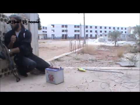 استهداف دبابة T62 بواسطة لغم محلي الصنع من قبل كتيبة ذو النوريين