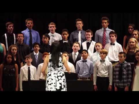 ECMS 8th grade choir in promotion