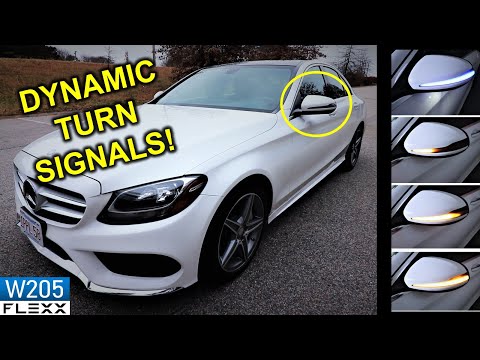 Installing Dynamic Turn Signal Mirror lights on a Mercedes W205 C-Class