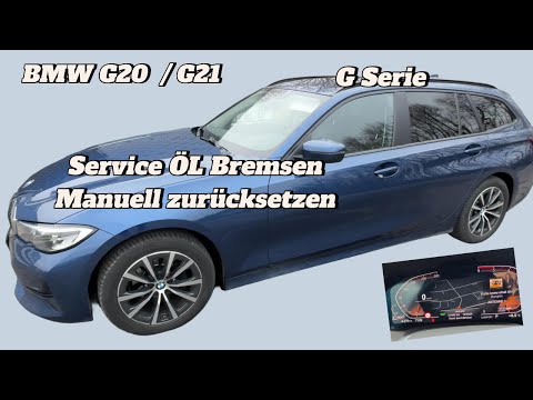 BMW G20 G21 Oil Brakes Inspection Service Manual Reset G Series