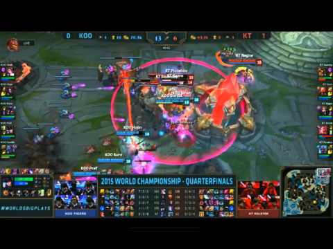 KOO VS KT Last Moment of Game 2 Quarterfinals Worlds 2015