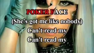 Lady Gaga - Poker Face Karaoke com back vocal