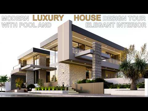 MODERN LUXURY HOUSE DESIGN TOUR WITH POOL AND ELEGANT INTERIOR