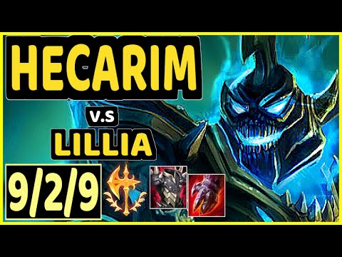 HECARIM vs LILLIA - 9/2/9 KDA JUNGLE GAMEPLAY - EUW Ranked MASTER