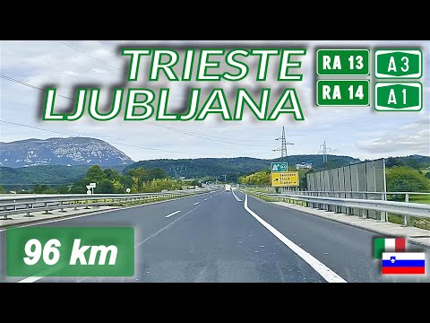 Confine di Stato ITALIA - SLOVENIA | TRIESTE - LJUBLJANA | RA13 RA14 A3 A1