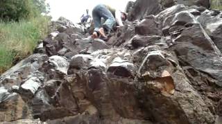 preview picture of video 'Pearl valley - rock climbing aganist the waterfalls - 3'