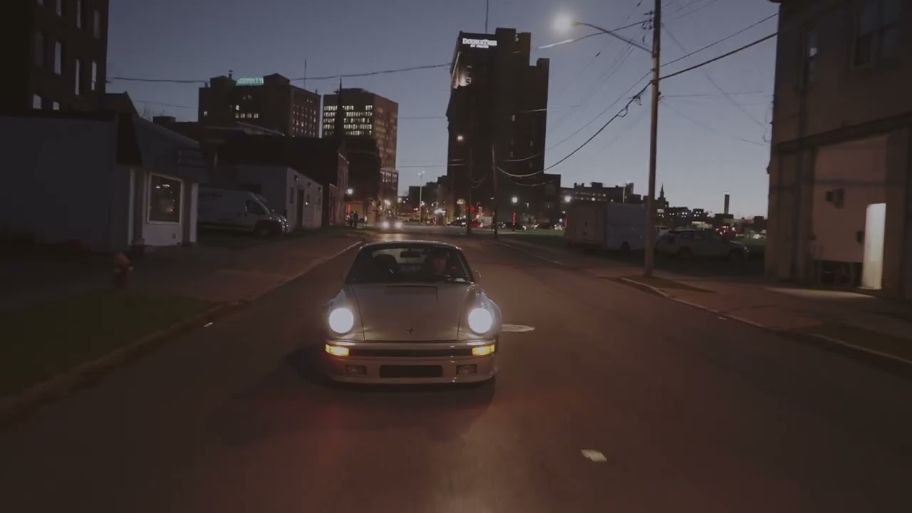 Porsche 930 New York Drive at Night