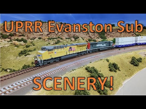 s2022e13 FIRST SCENERY! Model Train Layout Built for Operations & Realism Union Pacific Evanston Sub