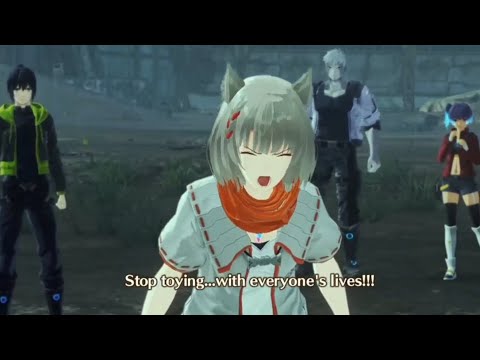 Mio falcon punches Moebius - Xenoblade Chronicles 3