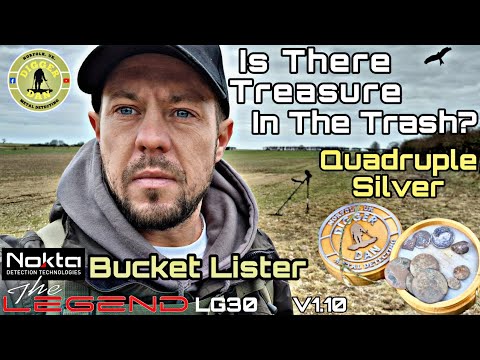 Is There Treasure In The Trash? | Quadruple Silver | Bucket Lister | LG30 Coil | Metal Detecting UK