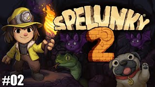 Lets stumble around in Spelunky 2 (PS4) - Ep 02