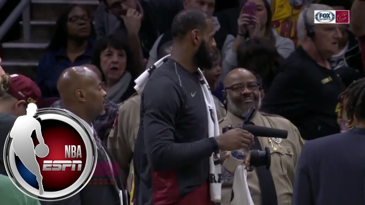LeBron James gets candy for his daughter midgame | ESPN