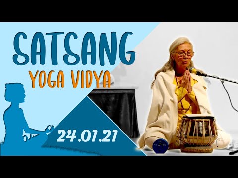 Satsang + Meditation, Mantra und Kirtan mit Adishakti - Yoga Vidya Ashram Live 20:00 - 24.01.2021