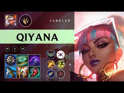 Qiyana Jungle vs Hecarim - KR Challenger Patch 25.23