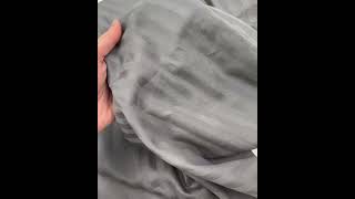 10552 Сатин-страйп 125 гр/м2 для постельного белья 1*1 цвет Серый 220 см на YouTube