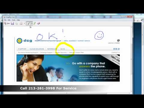 video:Network Consulting Los Angeles -Screen Snips w/ Windows 7