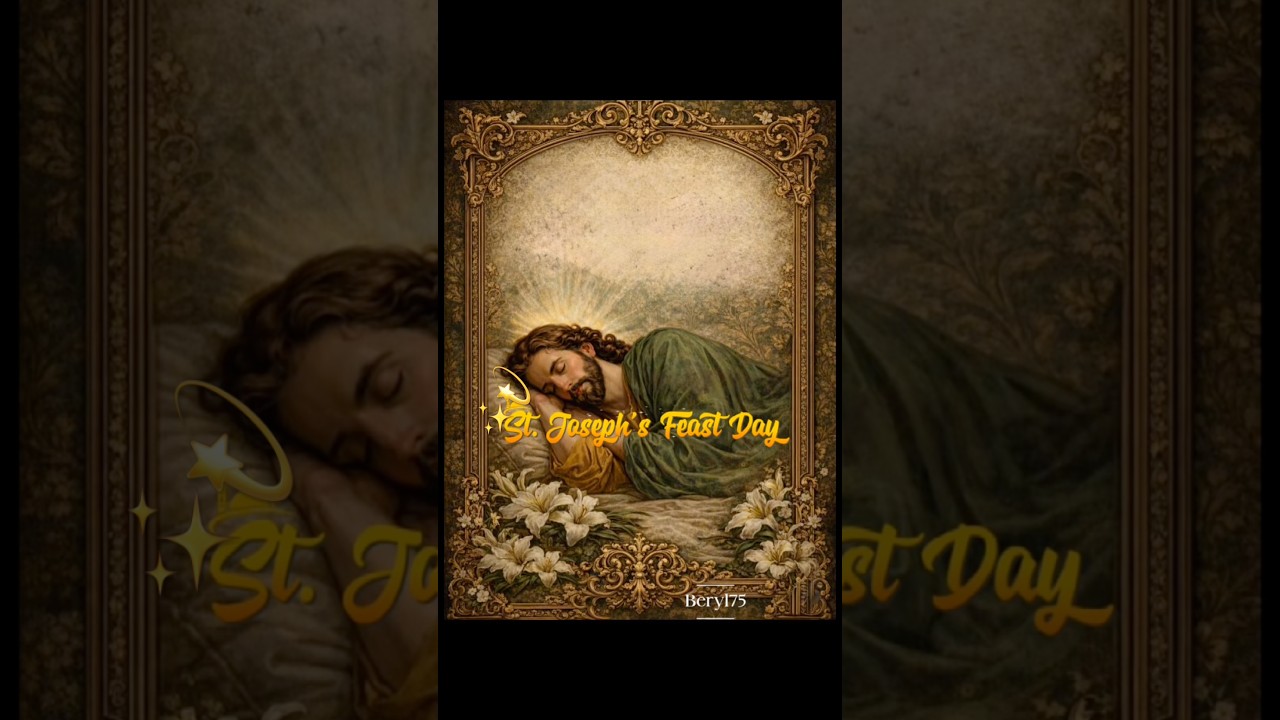 St. Joseph’s Feast Day.💫 March 19 (Solemnity of Saint Joseph) and May 1 (Saint Joseph the Worker).