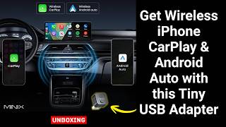 Unbelievably Tiny Wireless CarPlay & Android Auto USB Adapter | Minix CA525 | UNBOXING REVIEW