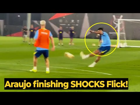 Ronald Araujo trains as a STRIKER again ahead of the Supercopa final vs Real Madrid