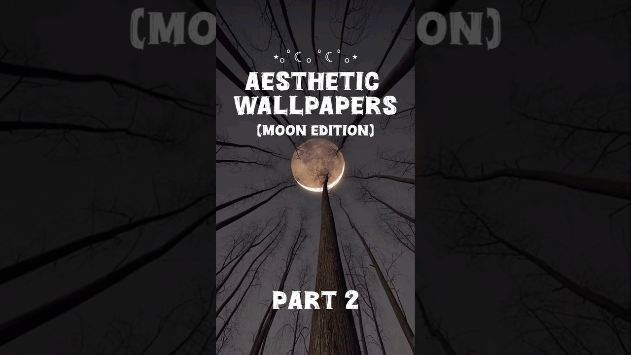 Aesthetic wallpaper part 2 moon edition #aesthetic #wallpaper #moon #billieeilish #trending #fyp