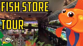 Fish Store Tour - The Wet Spot Tropical Fish in Portland Oregon. HUGE STORE! Hundreds of tanks.