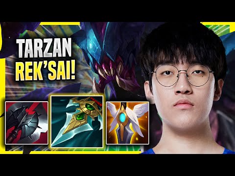 TARZAN IS A MONSTER WITH REK'SAI! - LNG Tarzan Plays Rek'sai JUNGLE vs Lee Sin! | Season 2022