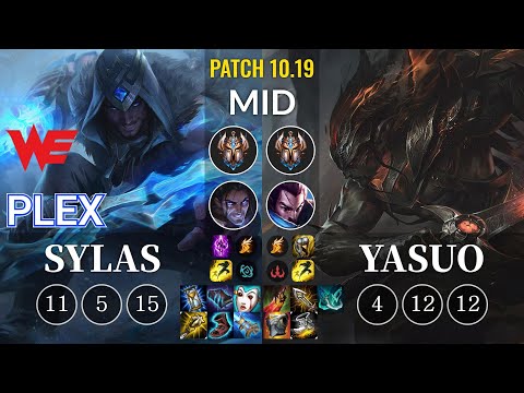 WE Plex Sylas vs Yasuo Mid - KR Patch 10.19